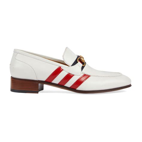 gucci adidas white dress|Gucci Adidas loafer.